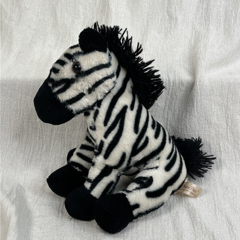 DAN‎ DEE Collector's Choice Striped Zebra Horse Stuffed Plush 11" Toy Zoo Lovie